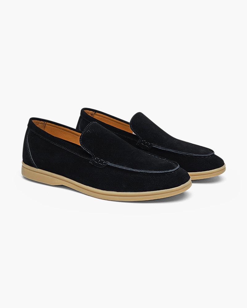 Classic Suede Loafers with an Elegant Touch