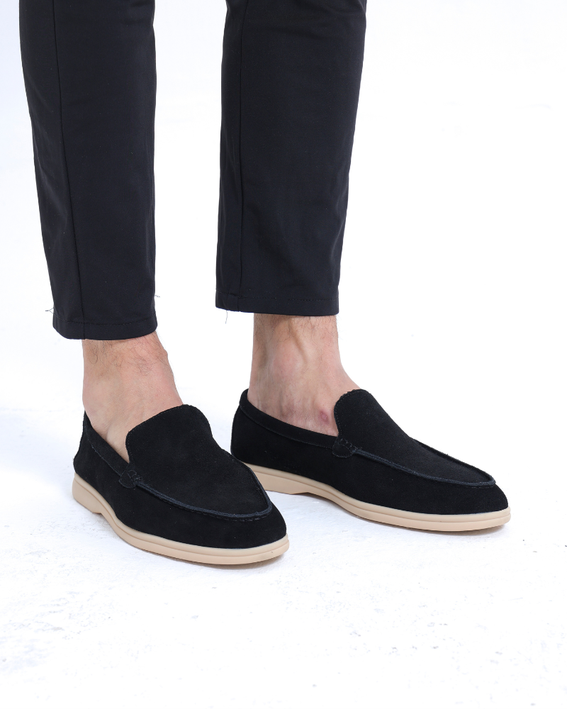 Classic Suede Loafers with an Elegant Touch