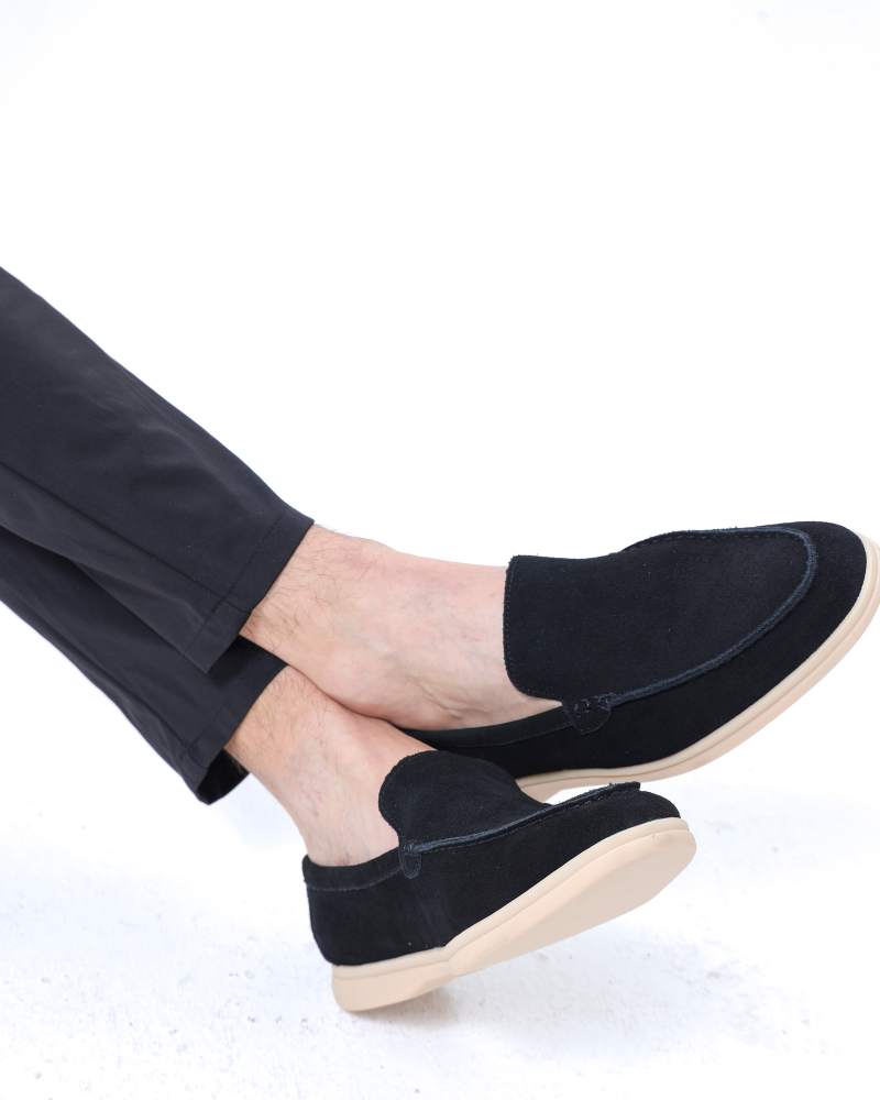 Classic Suede Loafers with an Elegant Touch