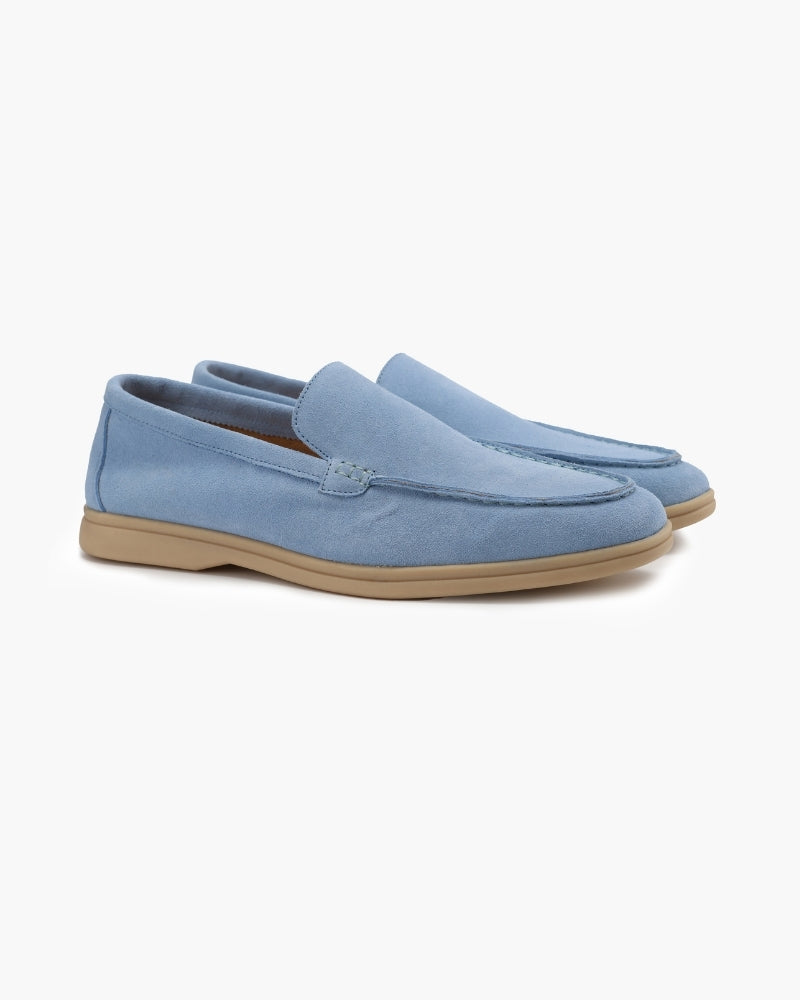 Classic Suede Loafers with an Elegant Touch