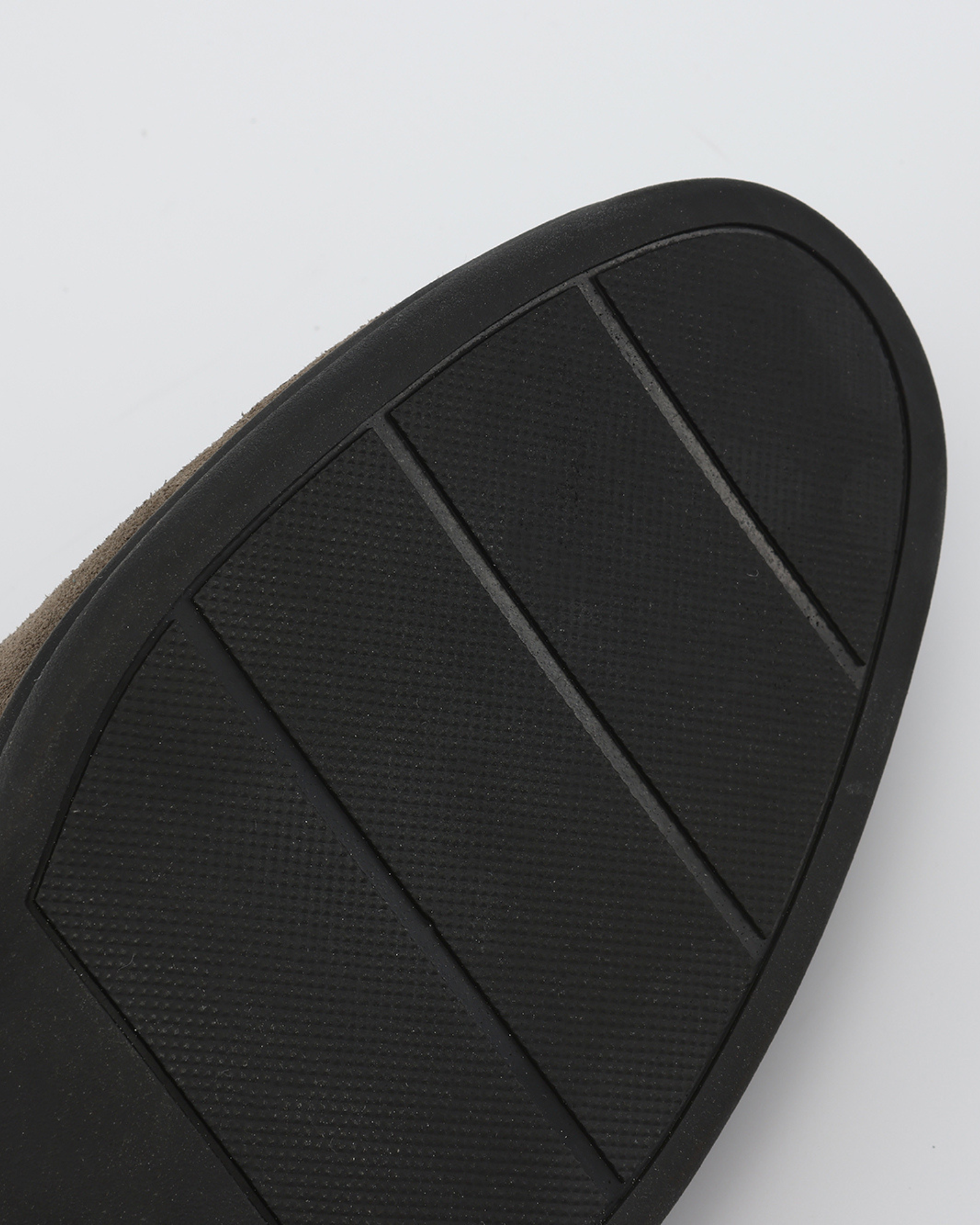 Luxury Suede Loafers with Black Soles