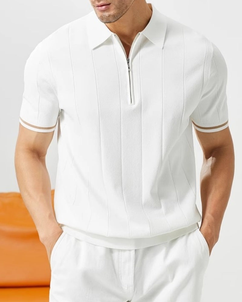 Distinctive Polo with Contrast Trim
