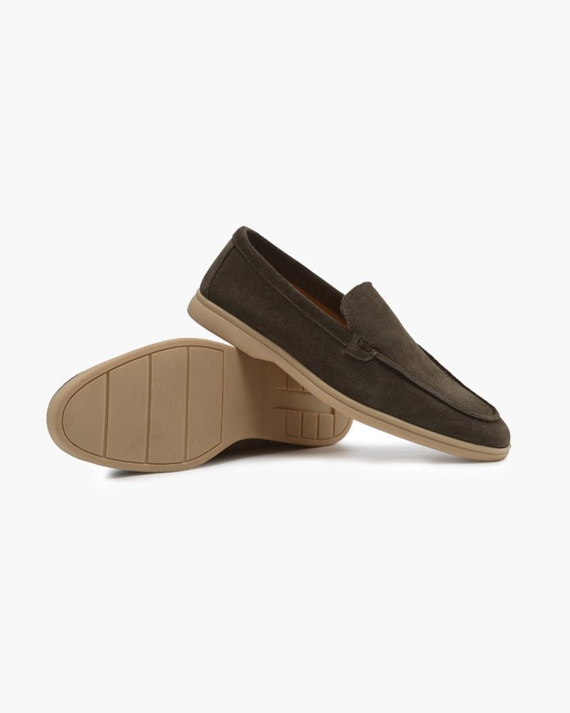 Classic Suede Loafers with an Elegant Touch