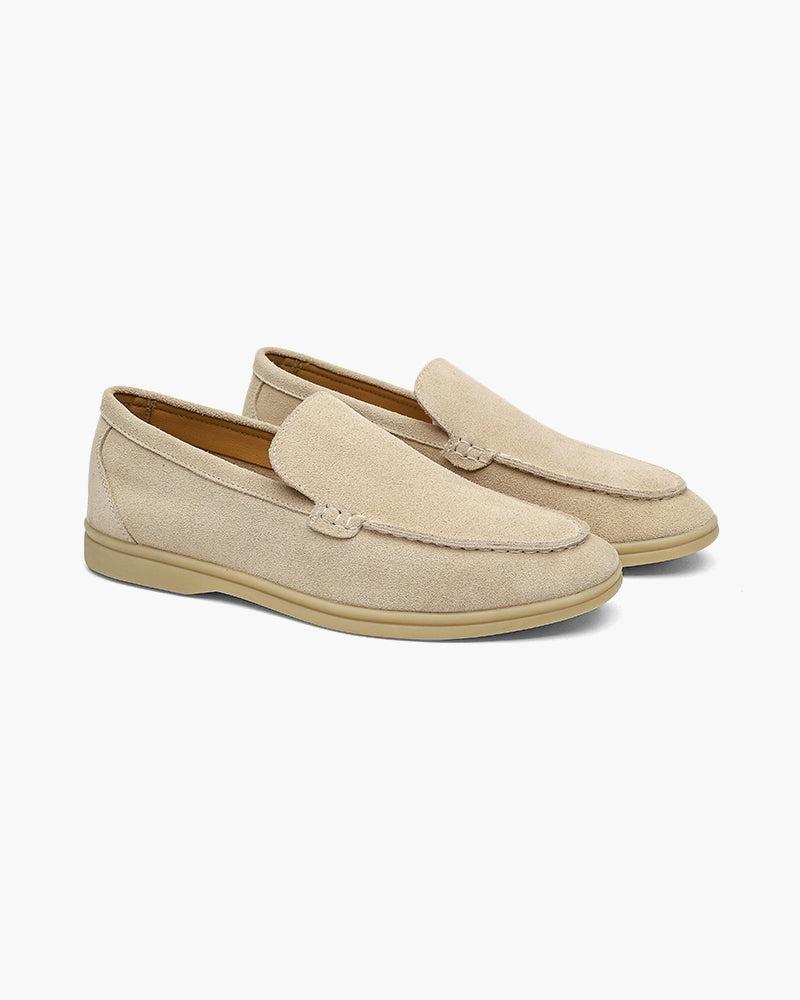 Classic Suede Loafers with an Elegant Touch