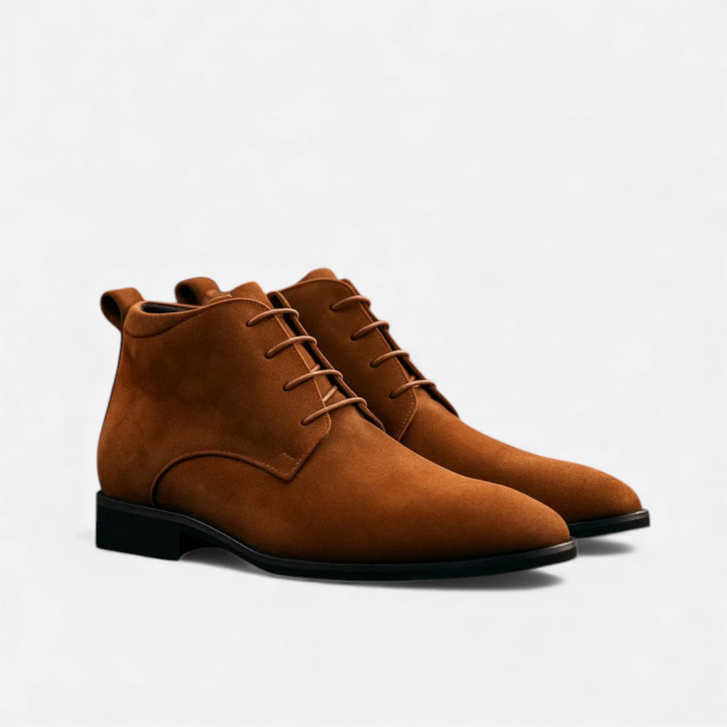 Milvaly | Men’s Suede Desert Boots – Bond-Inspired Elegance