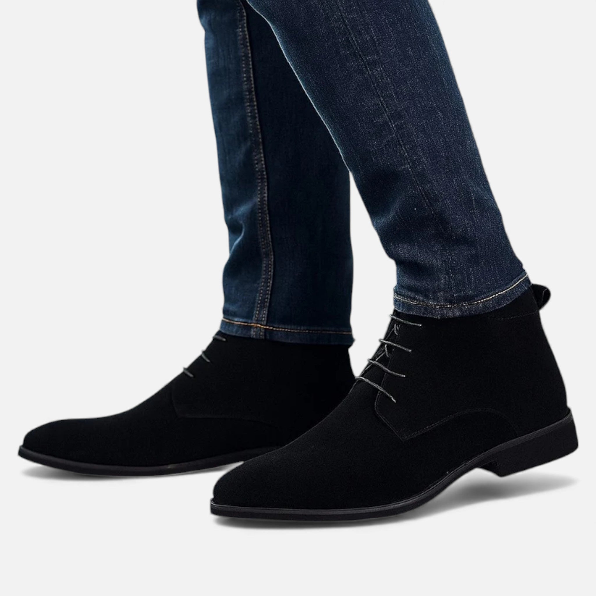 Milvaly | Men’s Suede Desert Boots – Bond-Inspired Elegance