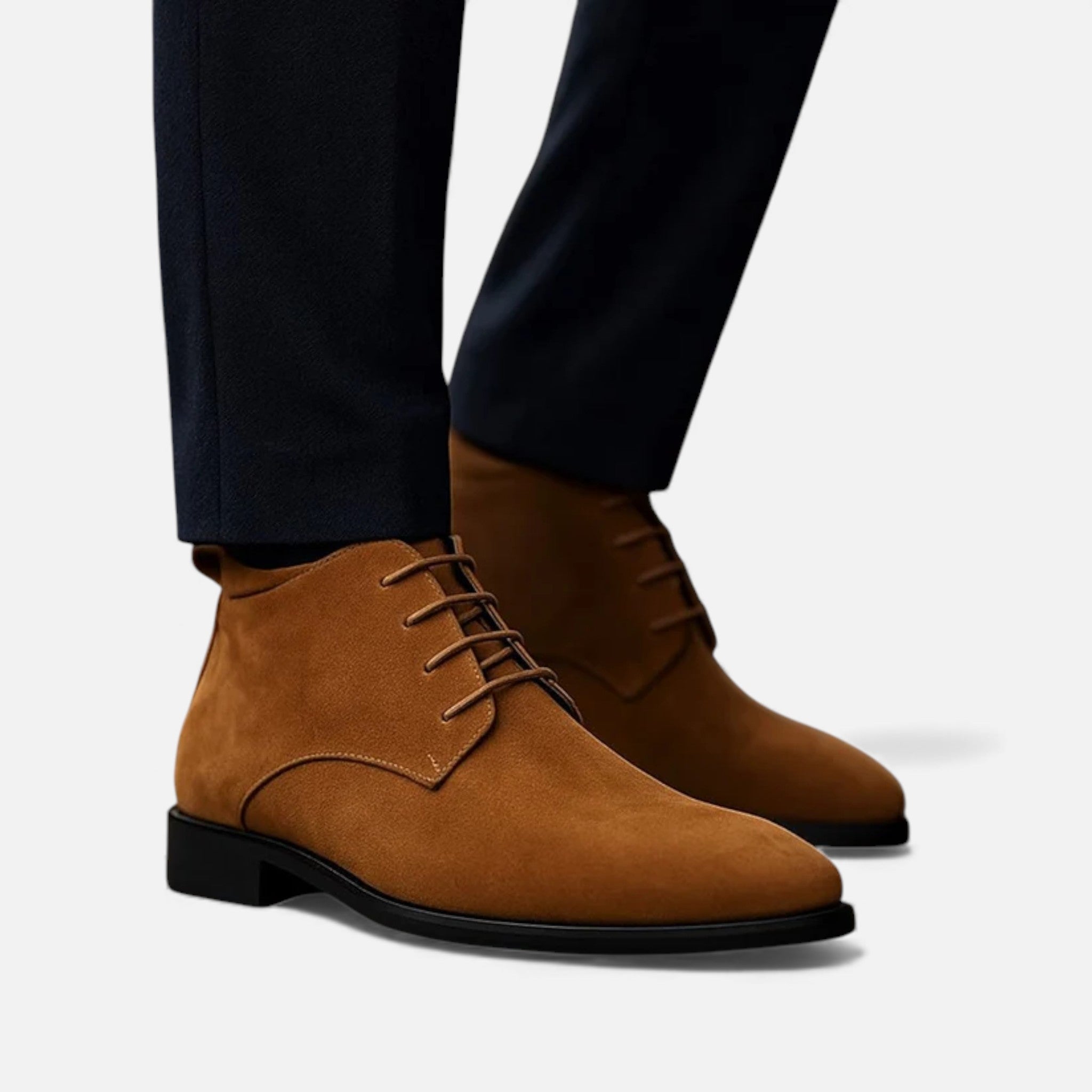 Milvaly | Men’s Suede Desert Boots – Bond-Inspired Elegance