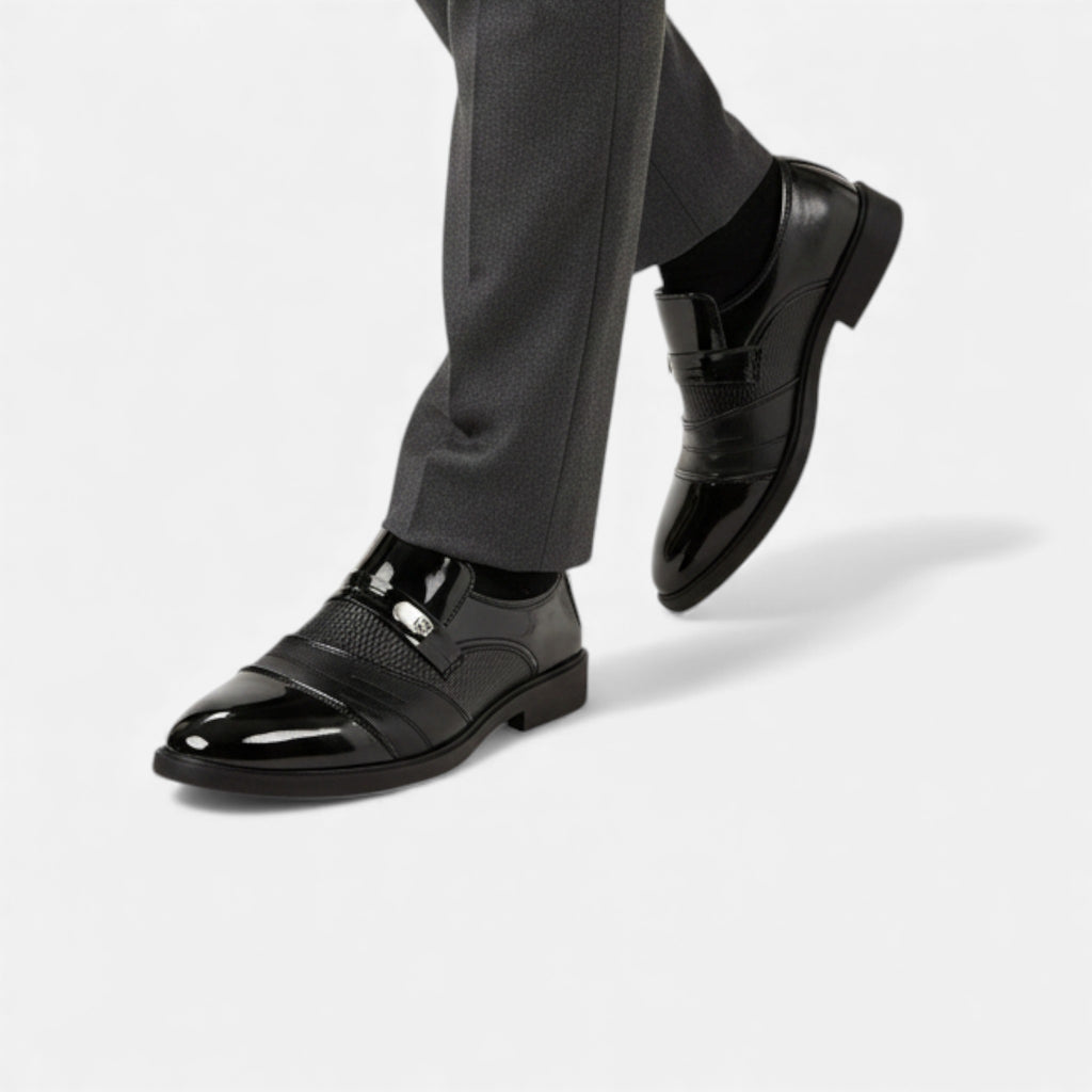 Milvaly | Men’s Loafers – Glossy Pointed-Toe Elegance