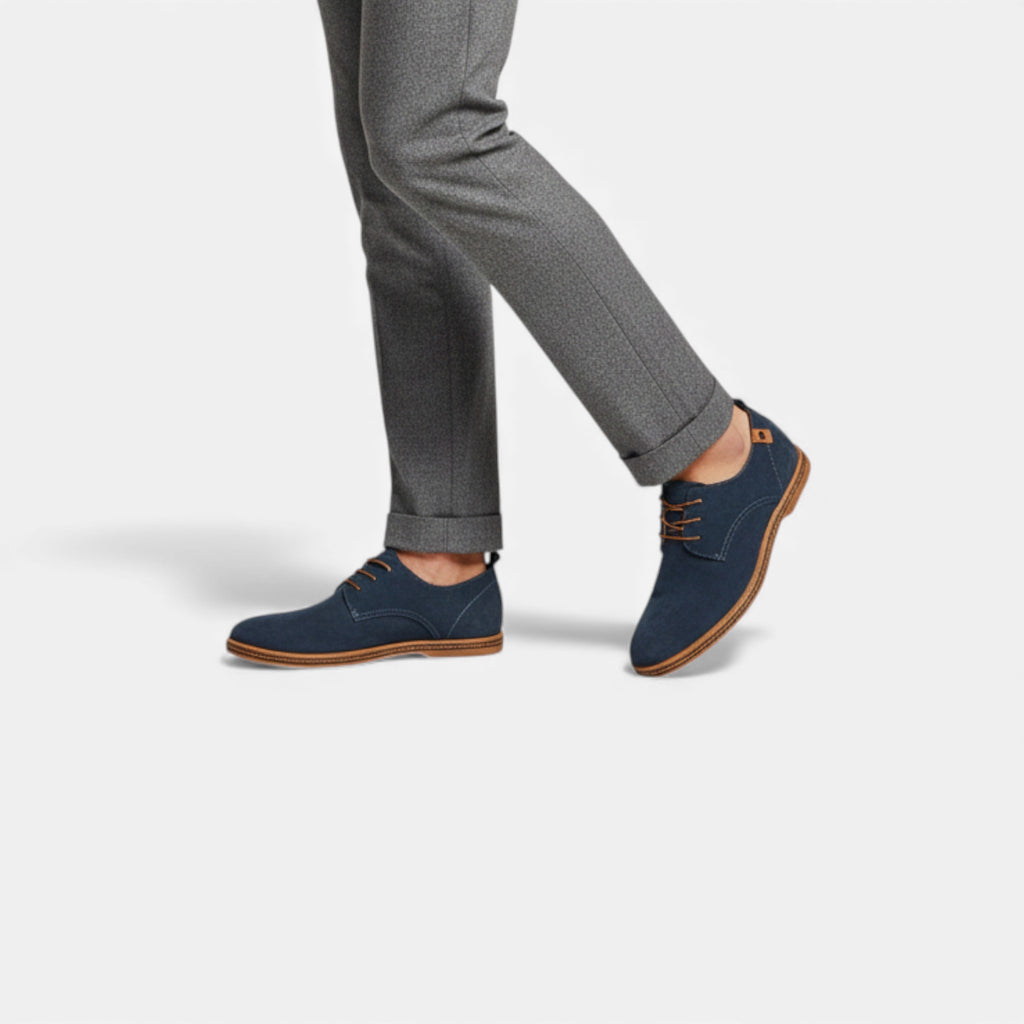 Milvaly | Men’s Vegan Leather Derby – Timeless Suede Style