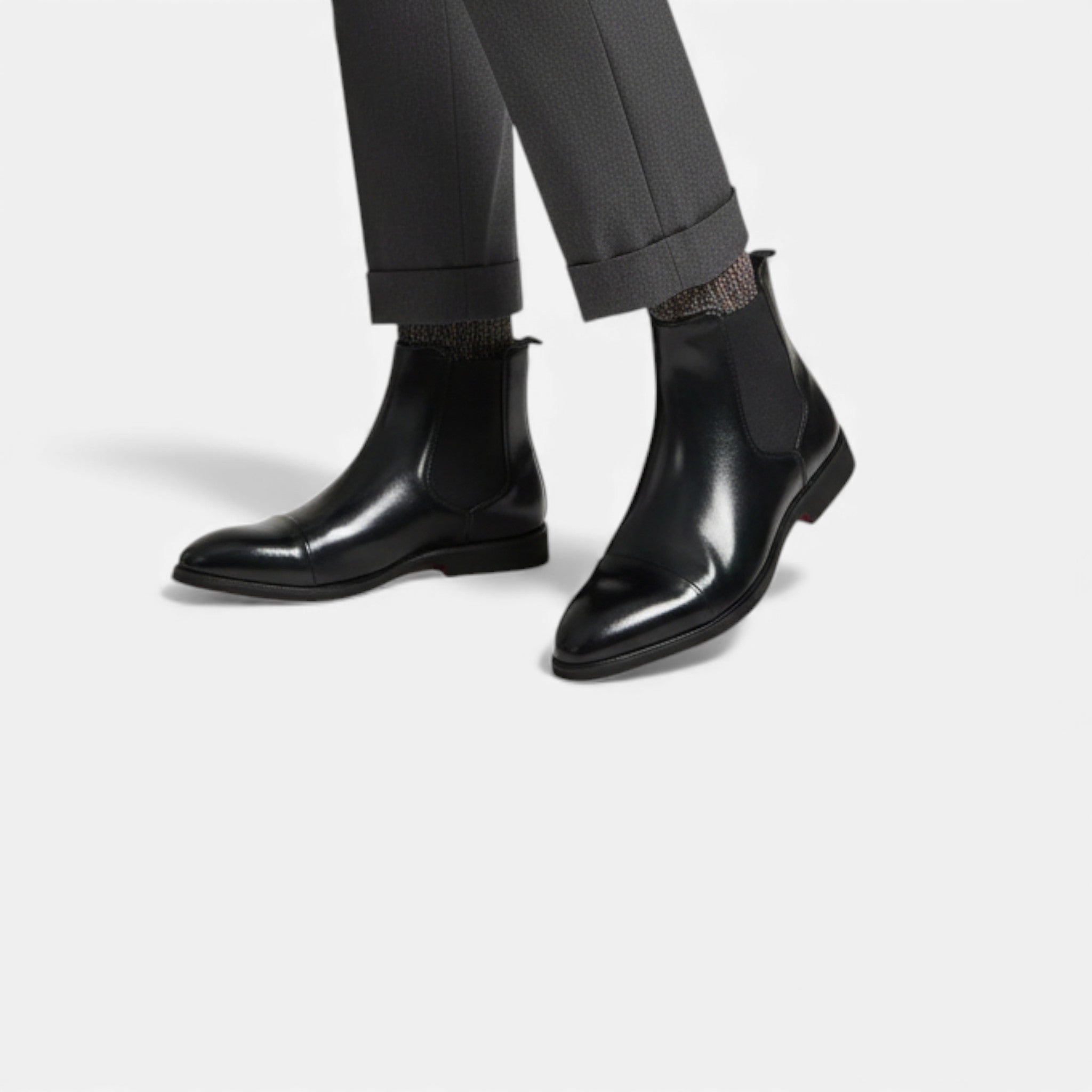 Milvaly | Men’s Chelsea Boots – Gloss Leather Elegance