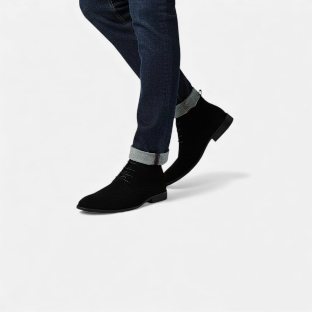 Milvaly | Men’s Suede Desert Boots – Bond-Inspired Elegance