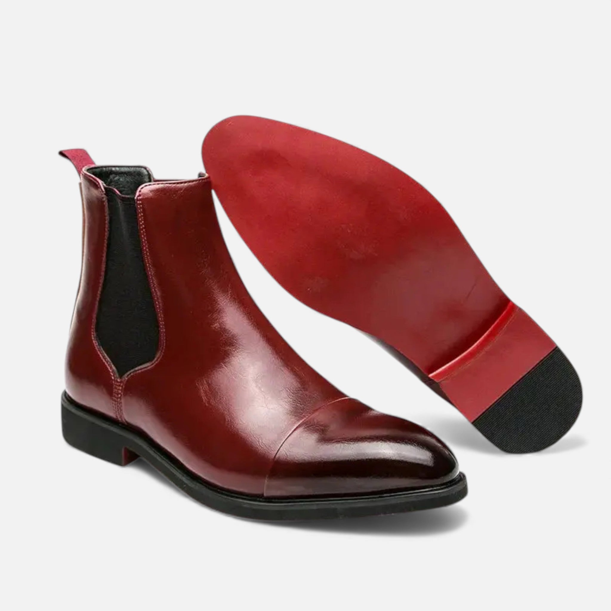 Milvaly | Men’s Chelsea Boots – Gloss Leather Elegance