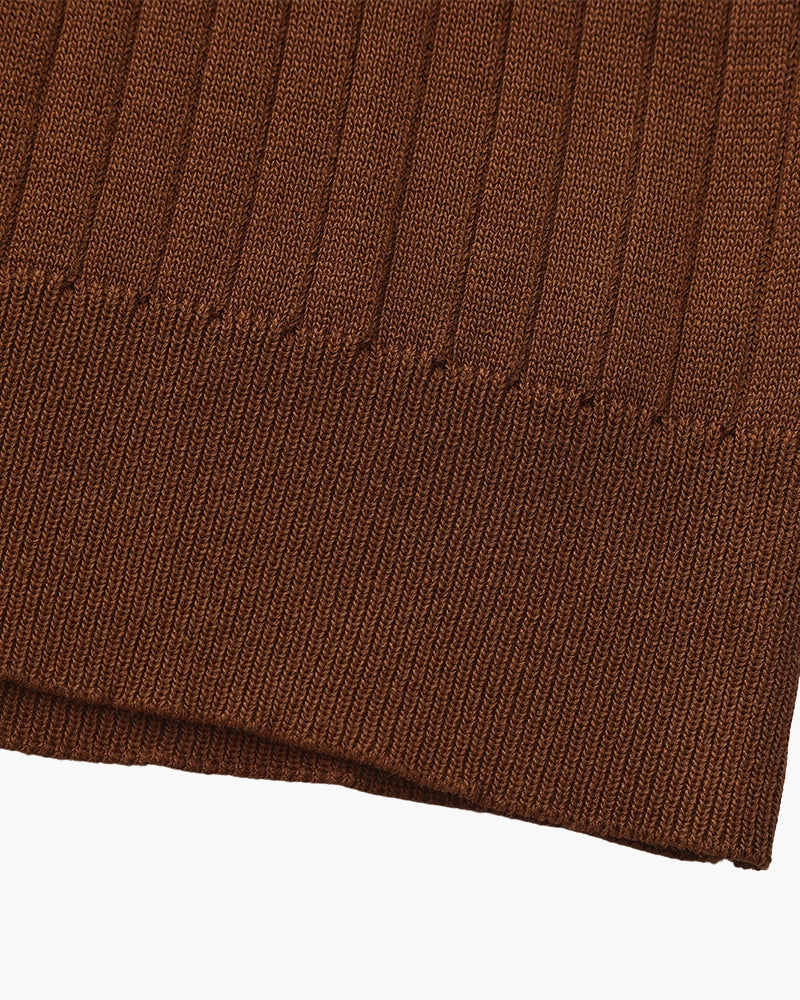 Luxury Ribbed Polo Shirt