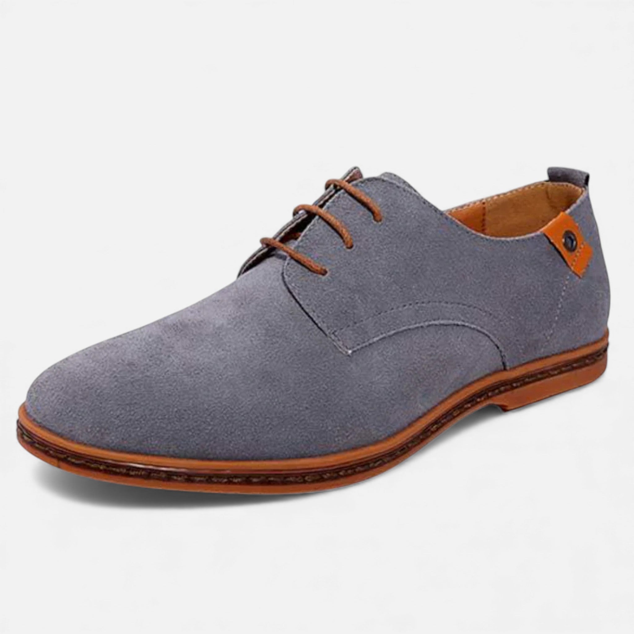 Milvaly | Men’s Vegan Leather Derby – Timeless Suede Style