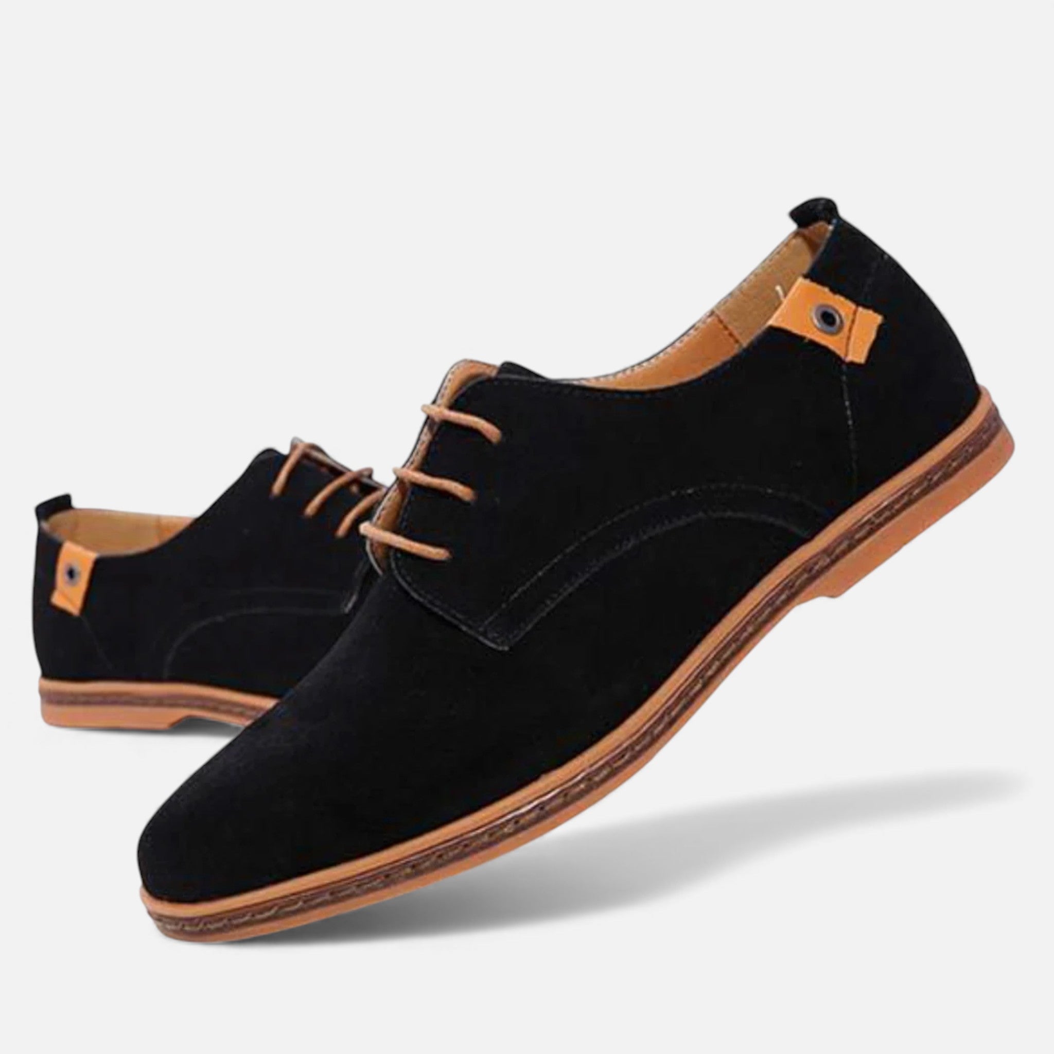 Milvaly | Men’s Vegan Leather Derby – Timeless Suede Style