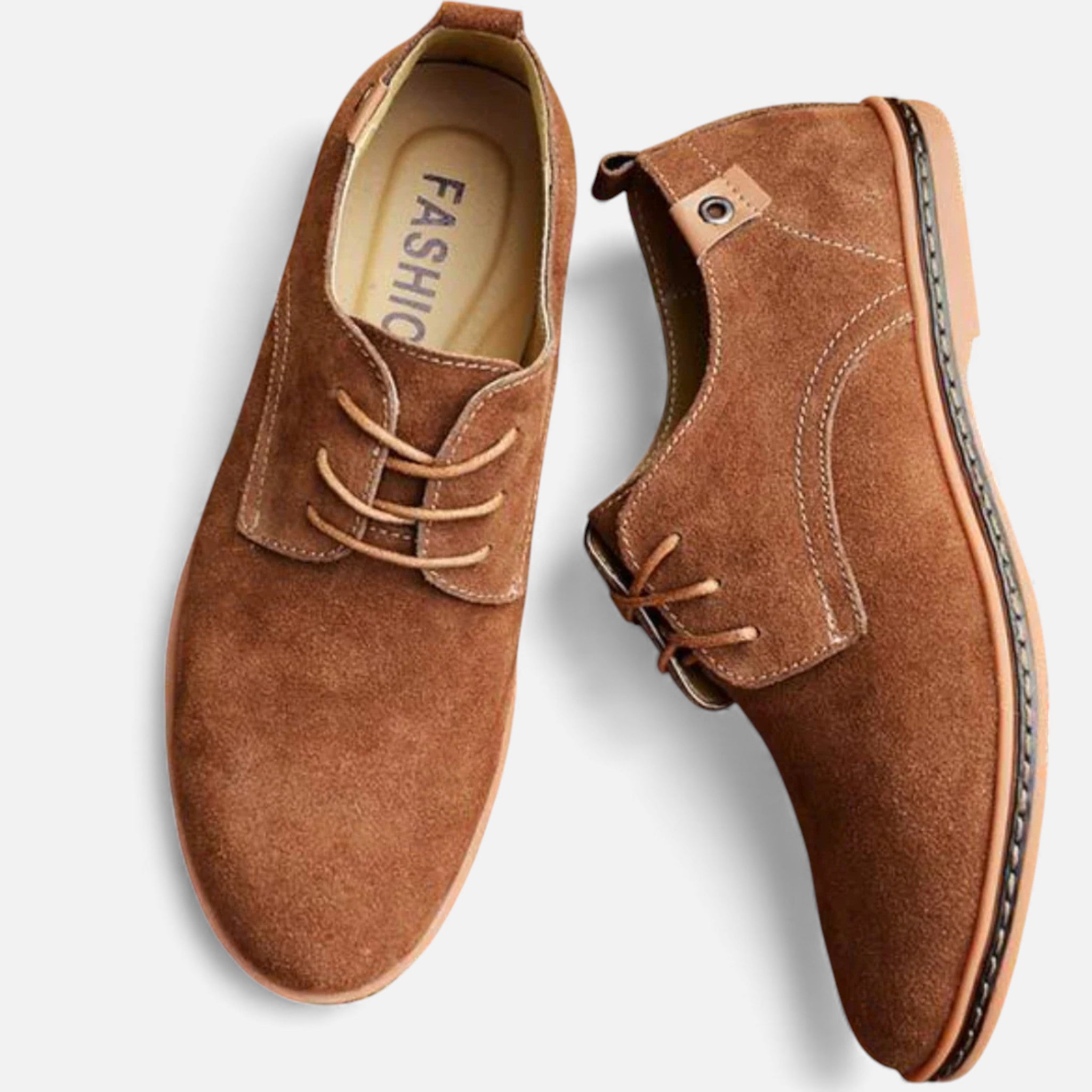 Milvaly | Men’s Vegan Leather Derby – Timeless Suede Style
