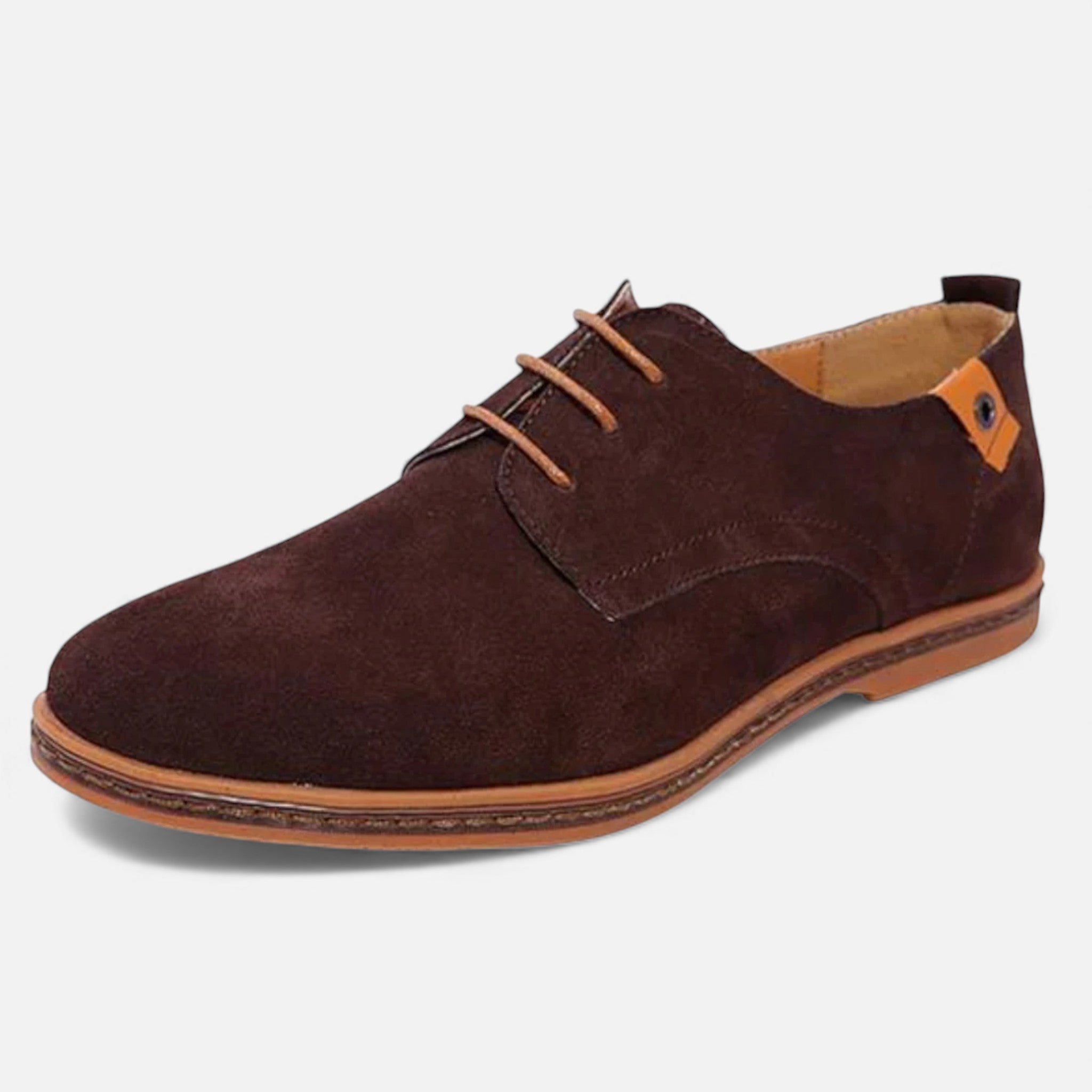 Milvaly | Men’s Vegan Leather Derby – Timeless Suede Style