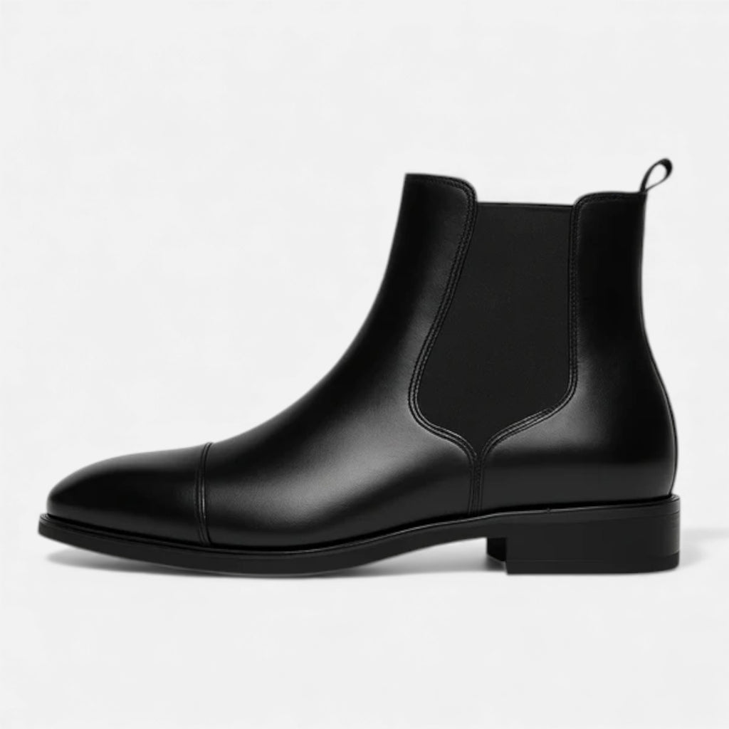 Milvaly | Men’s Leather Chelsea Boots – Cap-Toe Heritage