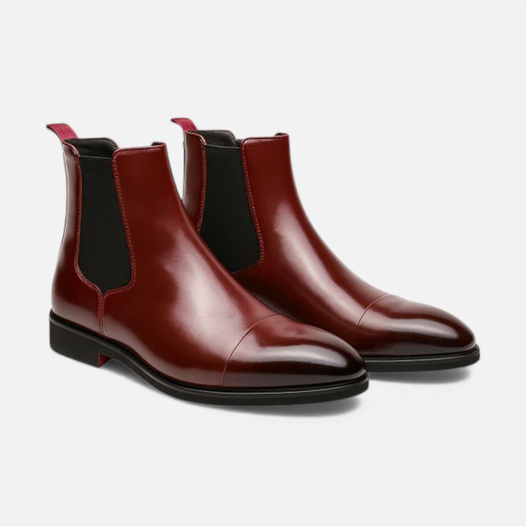 Milvaly | Men’s Leather Chelsea Boots – Cap-Toe Heritage