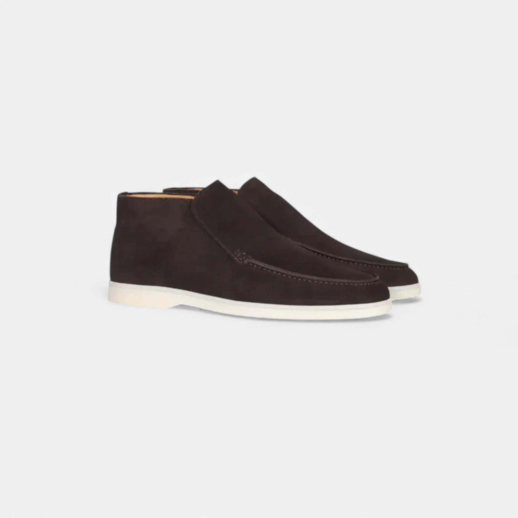 Milvaly | Men’s High Loafers – Refined Suede Elegance