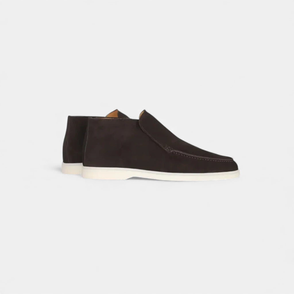 Milvaly | Men’s High Loafers – Refined Suede Elegance