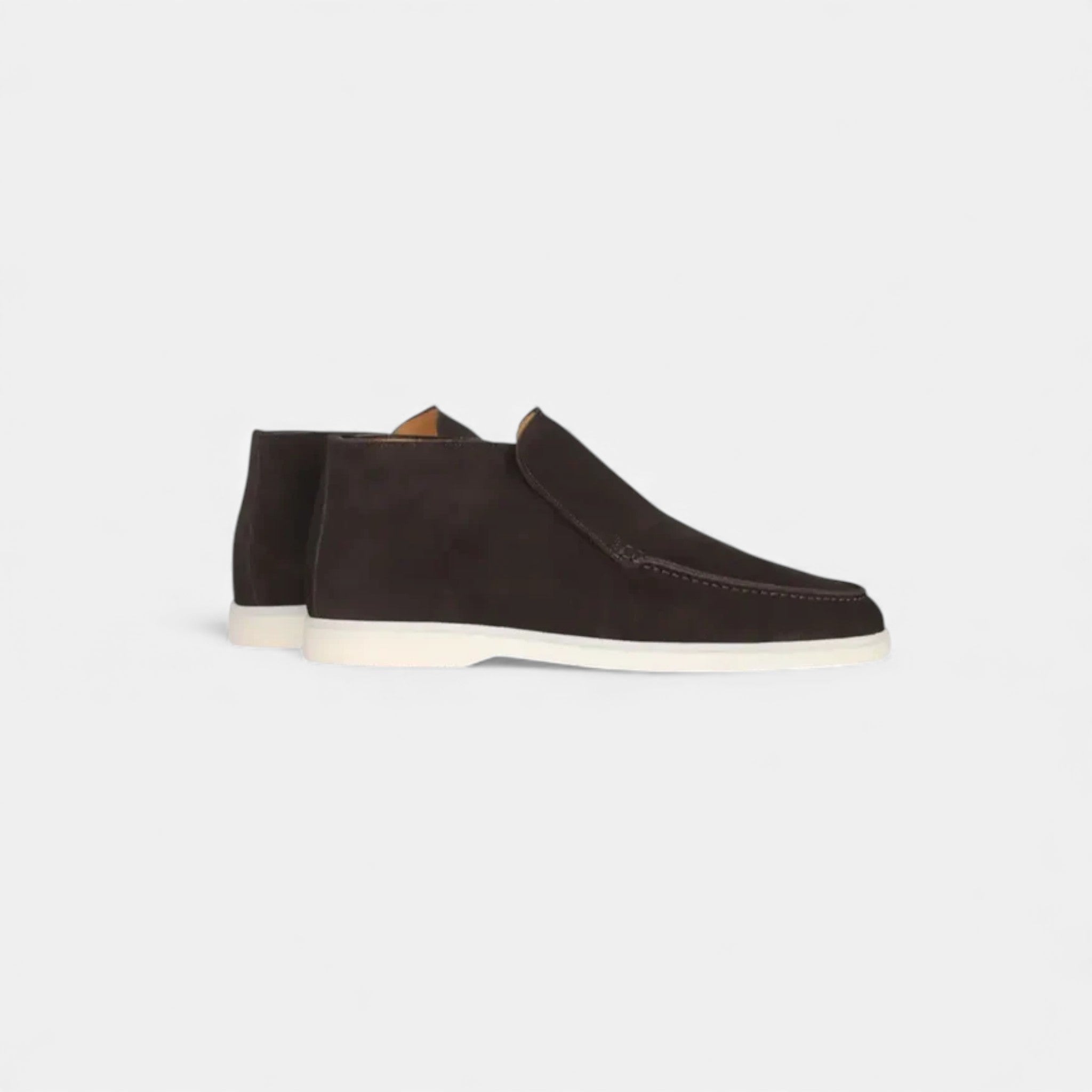 Milvaly | Men’s High Loafers – Refined Suede Elegance