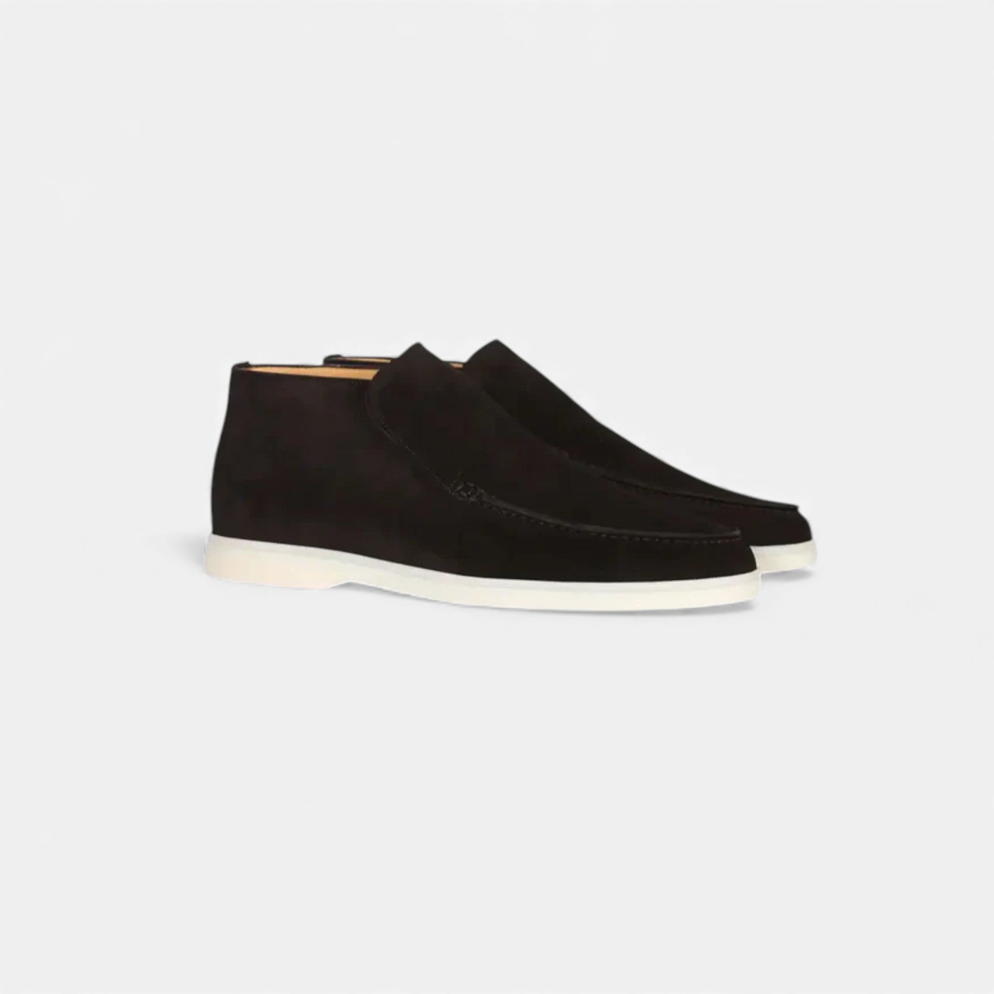 Milvaly | Men’s High Loafers – Refined Suede Elegance