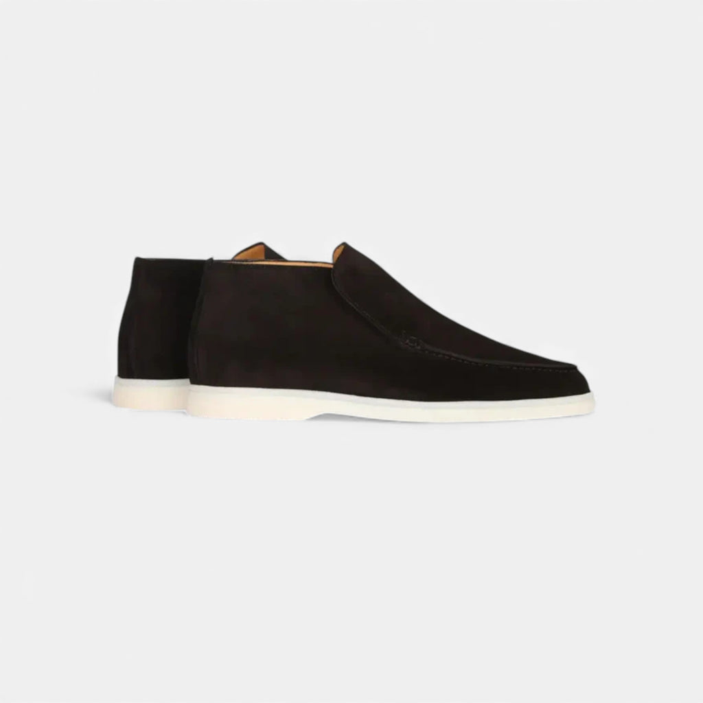 Milvaly | Men’s High Loafers – Refined Suede Elegance