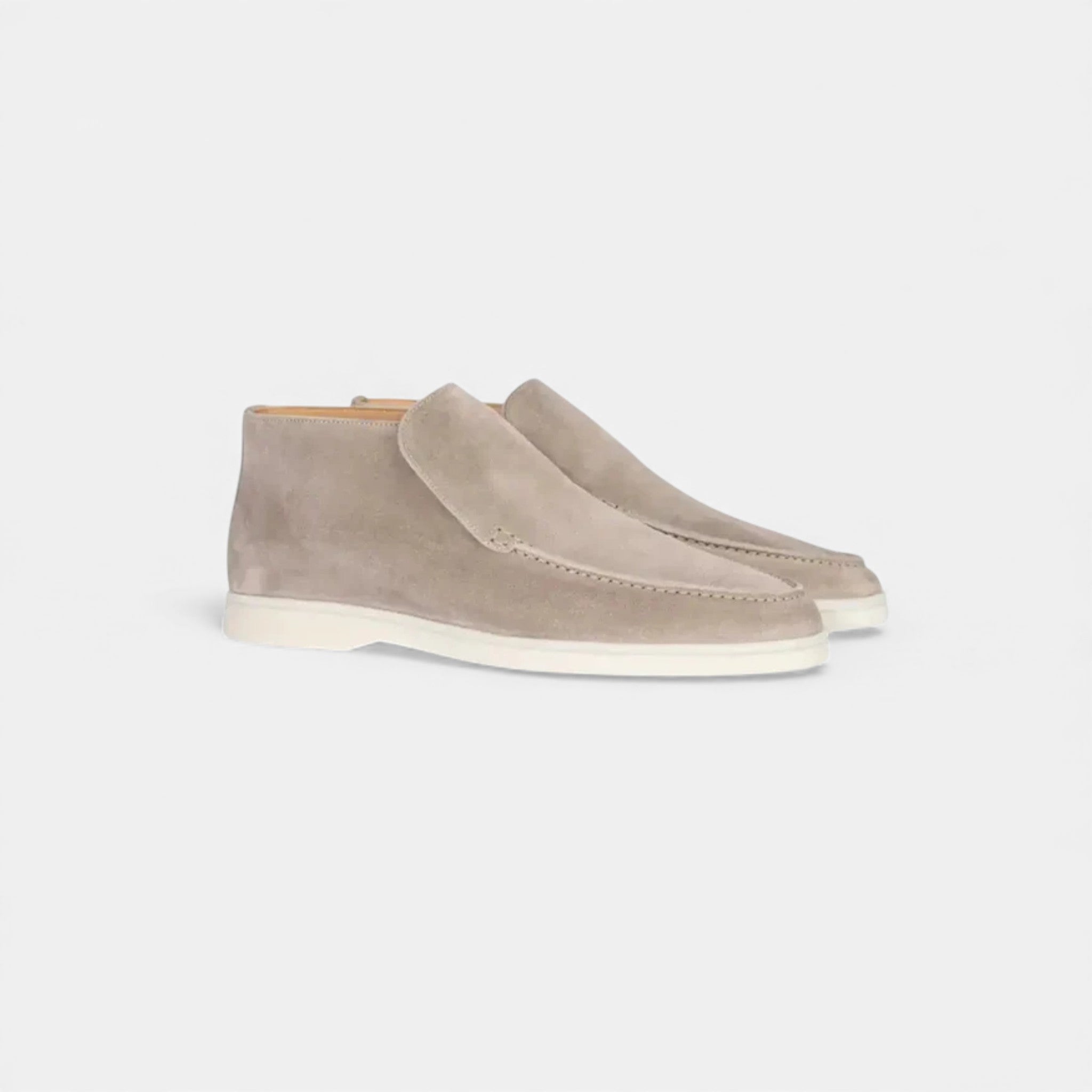 Milvaly | Men’s High Loafers – Refined Suede Elegance