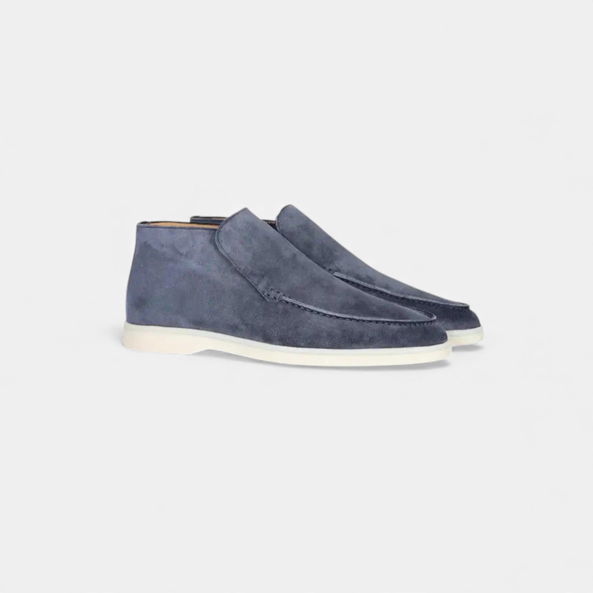 Milvaly | Men’s High Loafers – Refined Suede Elegance