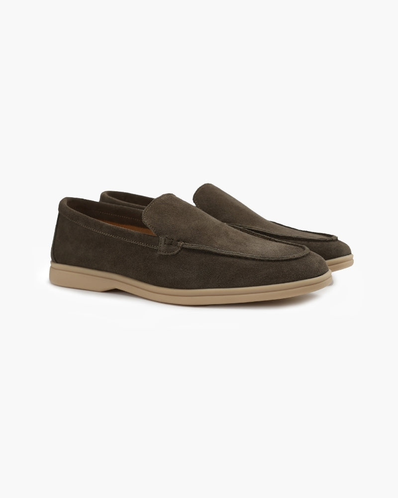 Classic Suede Loafers with an Elegant Touch